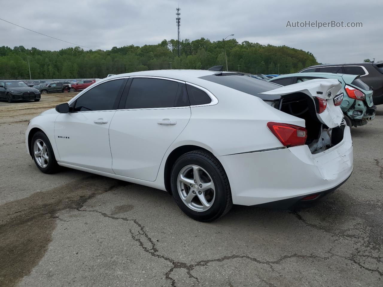 2017 Chevrolet Malibu Ls White vin: 1G1ZC5STXHF256490