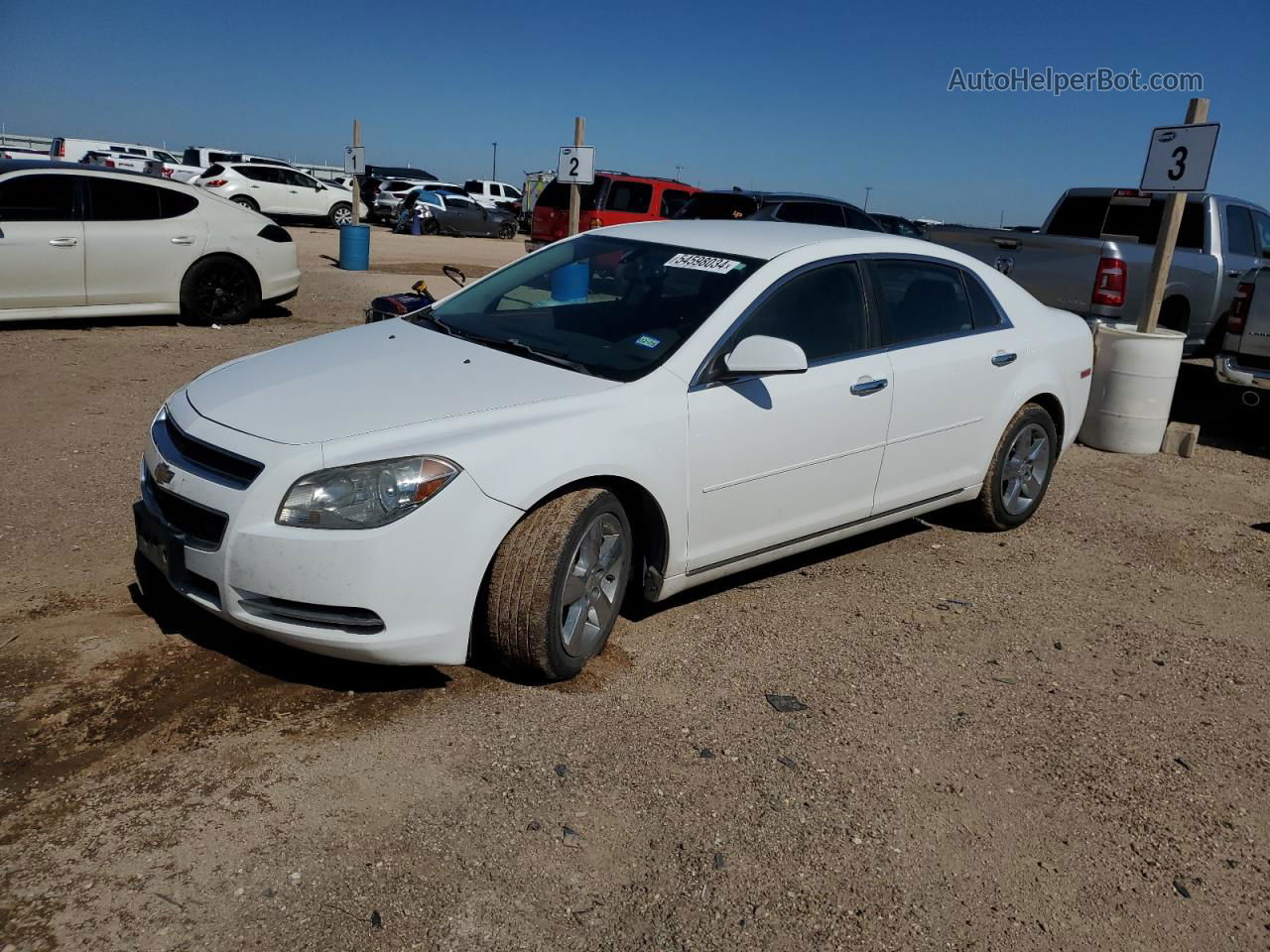 2012 Chevrolet Malibu 2lt White vin: 1G1ZD5E01CF111202