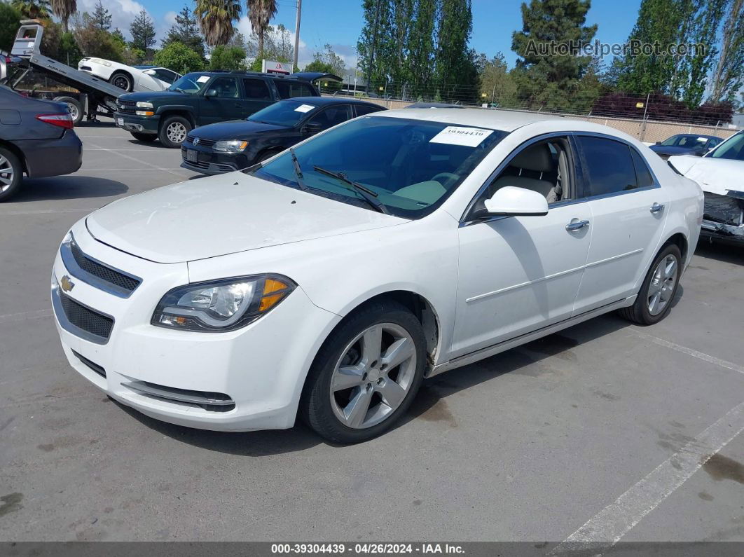 2012 Chevrolet Malibu 2lt White vin: 1G1ZD5E03CF134741