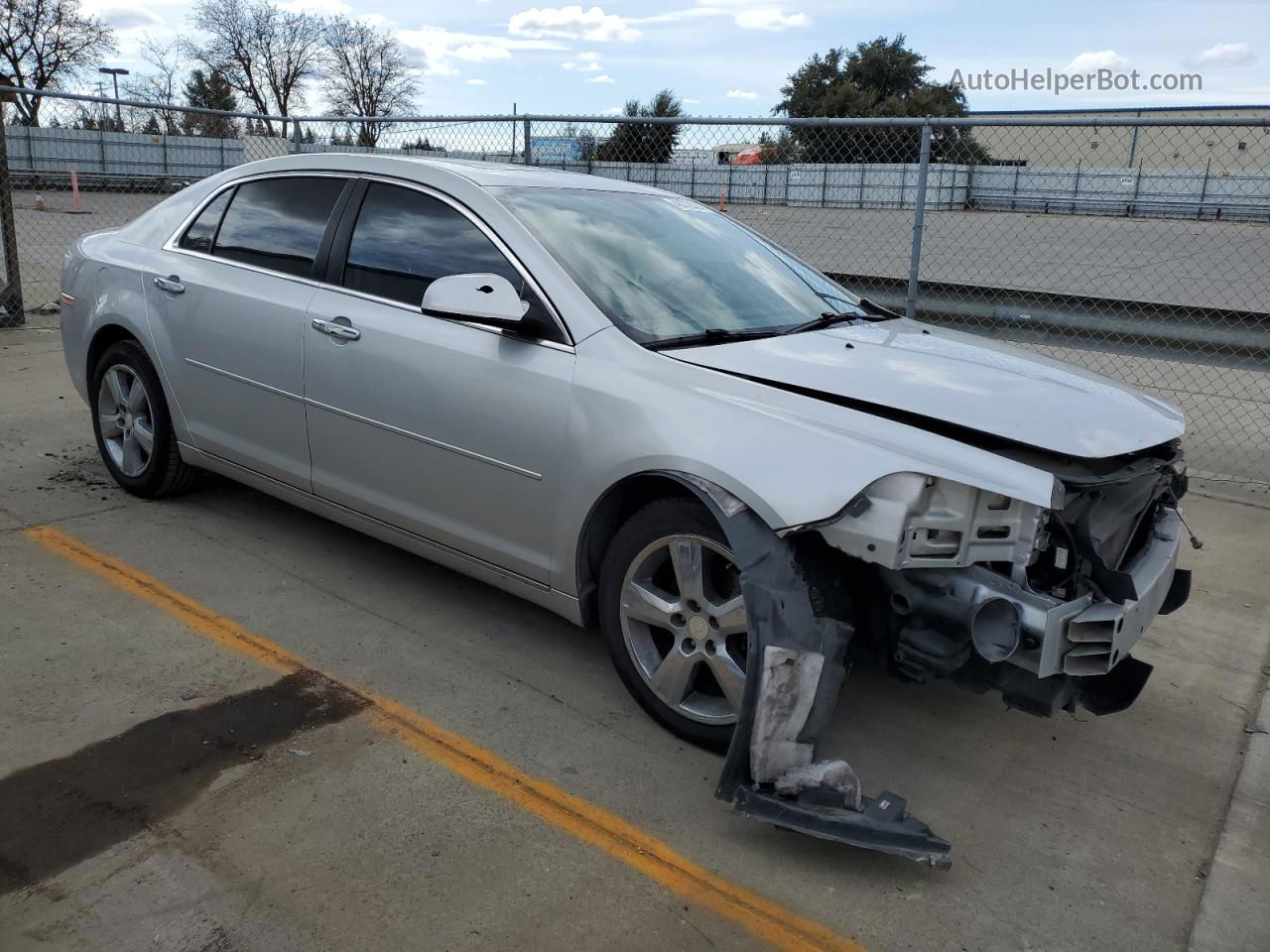 2012 Chevrolet Malibu 2lt Silver vin: 1G1ZD5E04CF163553