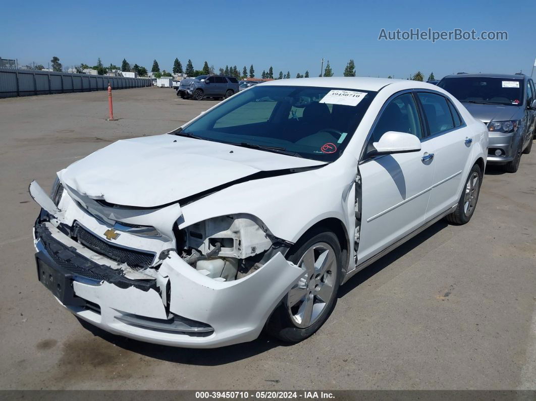 2012 Chevrolet Malibu 2lt White vin: 1G1ZD5E04CF325813