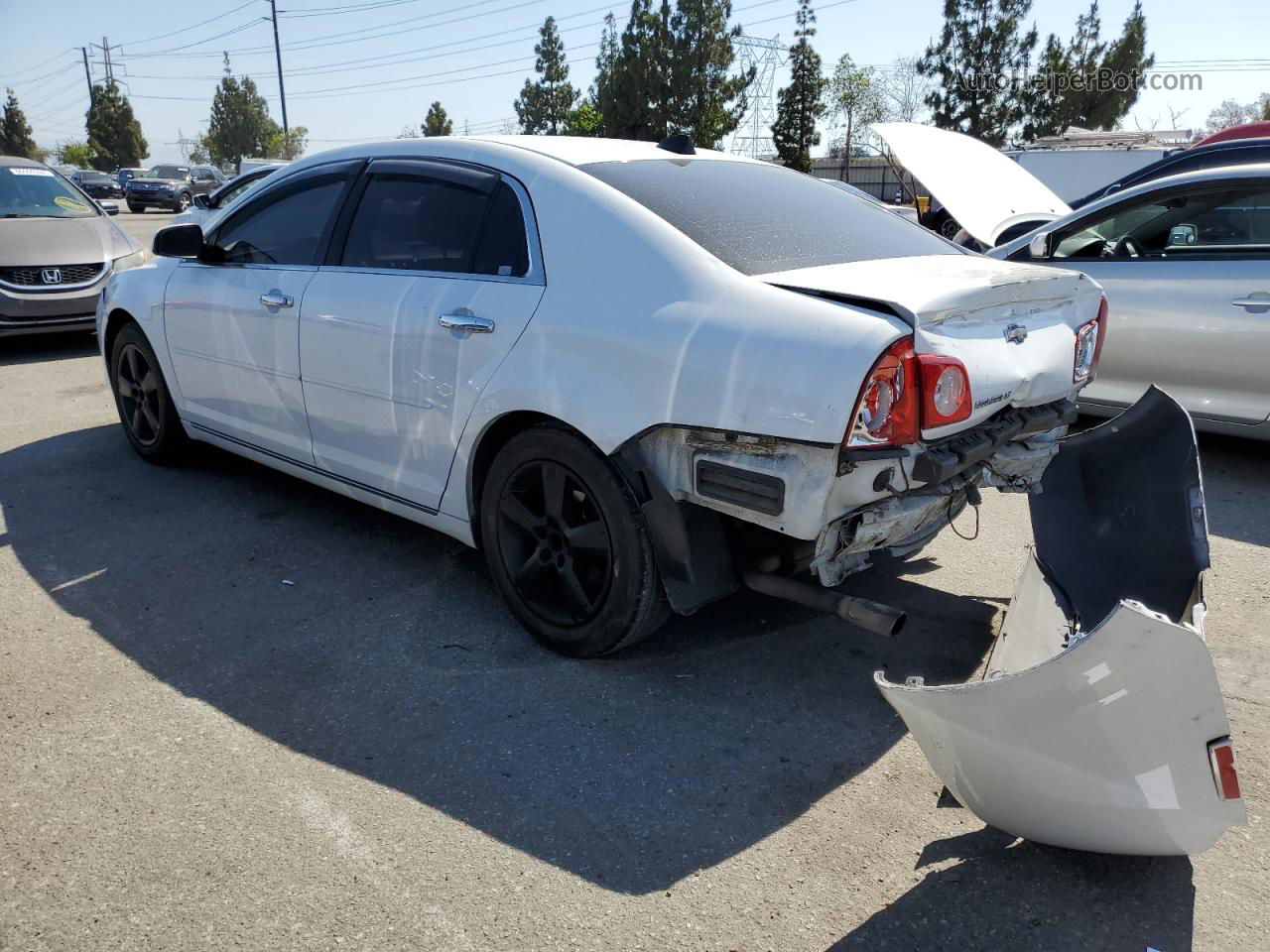 2012 Chevrolet Malibu 2lt White vin: 1G1ZD5E05CF261832