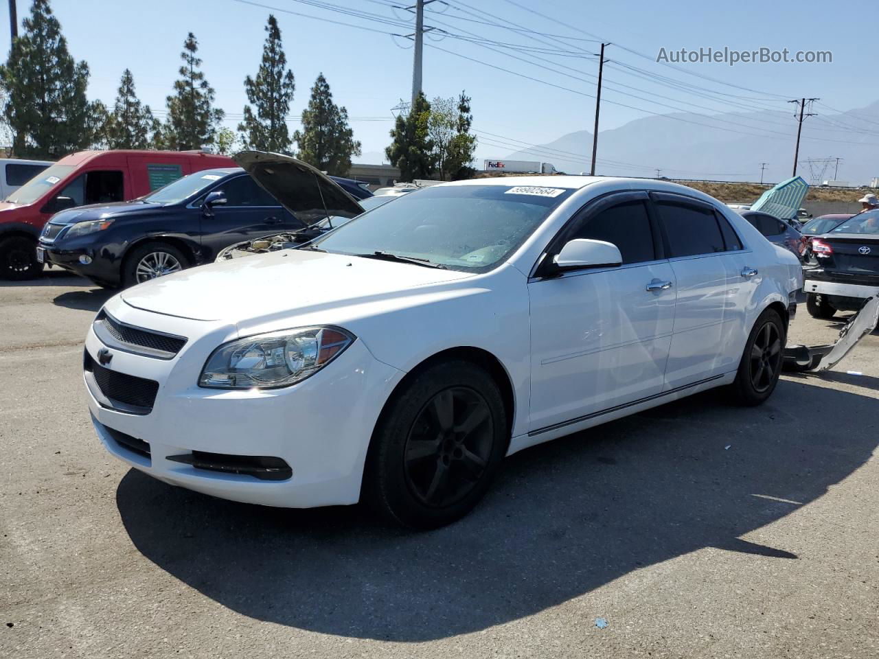 2012 Chevrolet Malibu 2lt White vin: 1G1ZD5E05CF261832