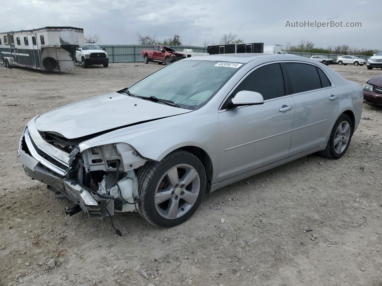 2012 Chevrolet Malibu 2lt Silver vin: 1G1ZD5E07CF156158