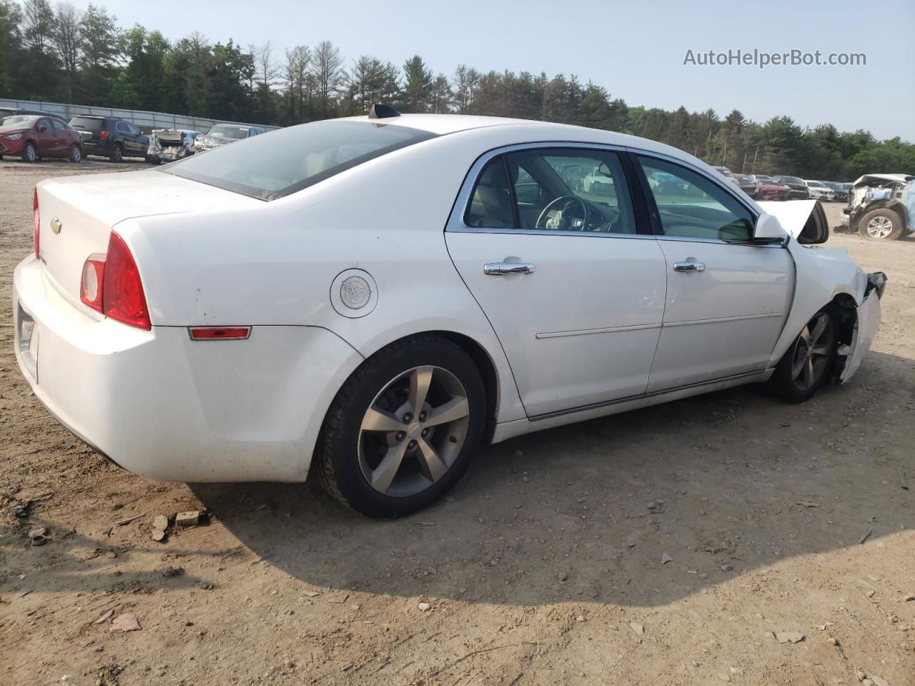 2012 Chevrolet Malibu 2lt White vin: 1G1ZD5E07CF383253