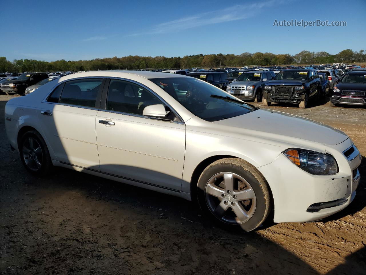 2012 Chevrolet Malibu 2lt Белый vin: 1G1ZD5E08CF310957