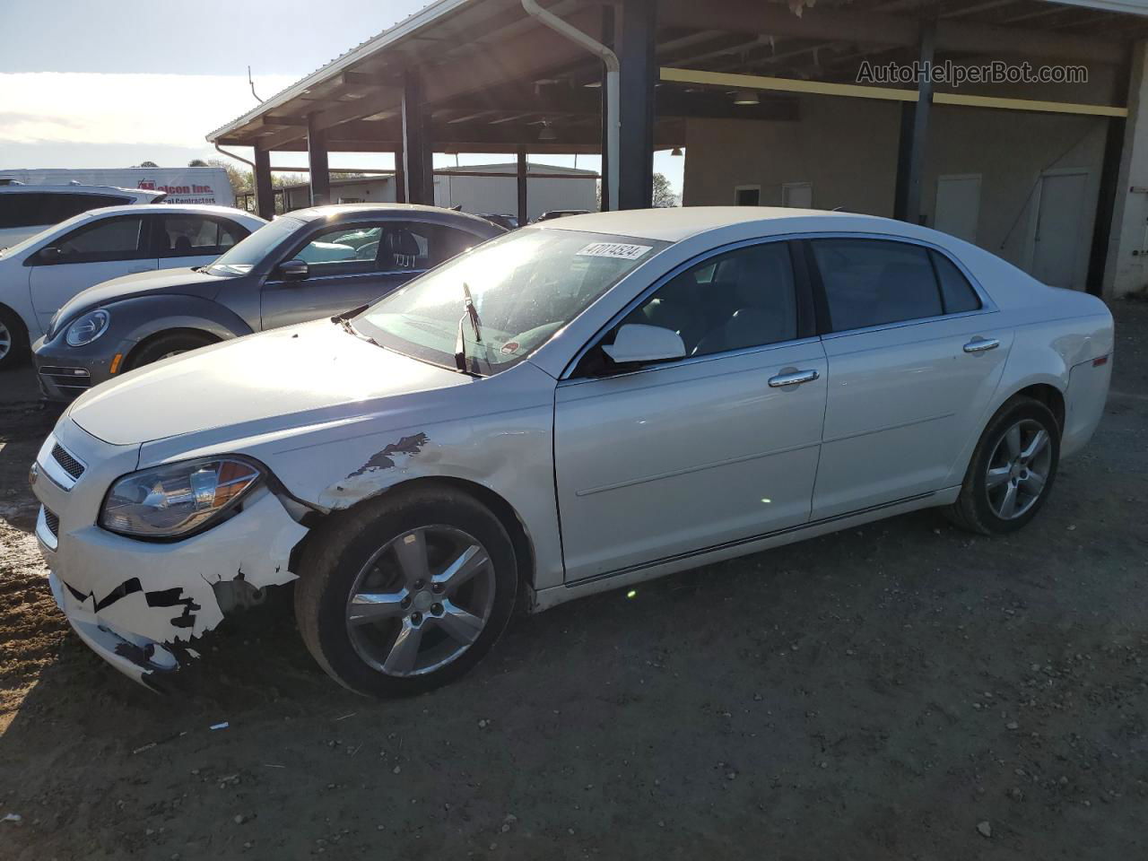 2012 Chevrolet Malibu 2lt Белый vin: 1G1ZD5E08CF310957