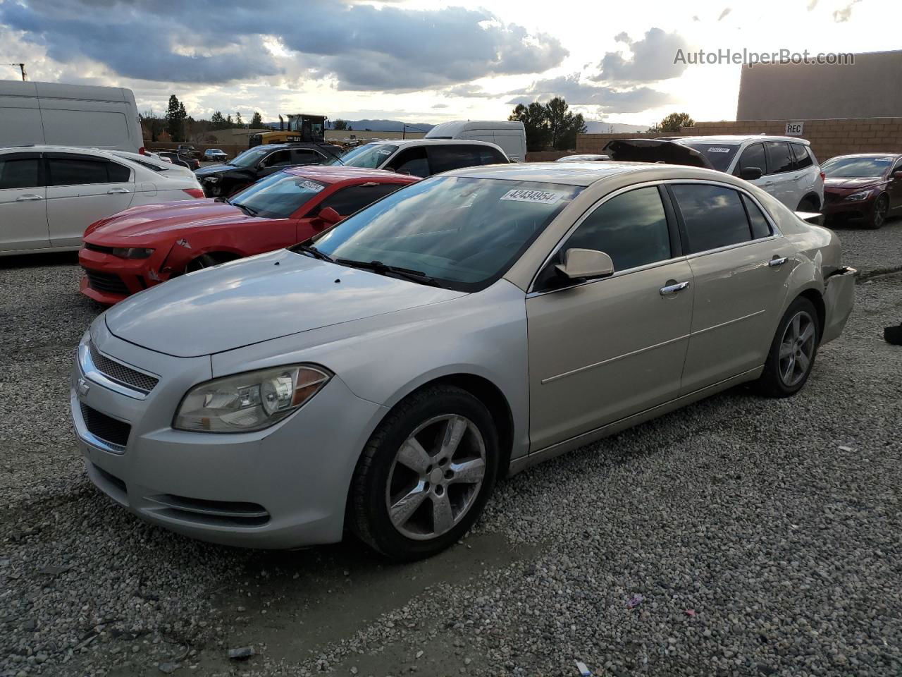 2012 Chevrolet Malibu 2lt Silver vin: 1G1ZD5E09CF139510