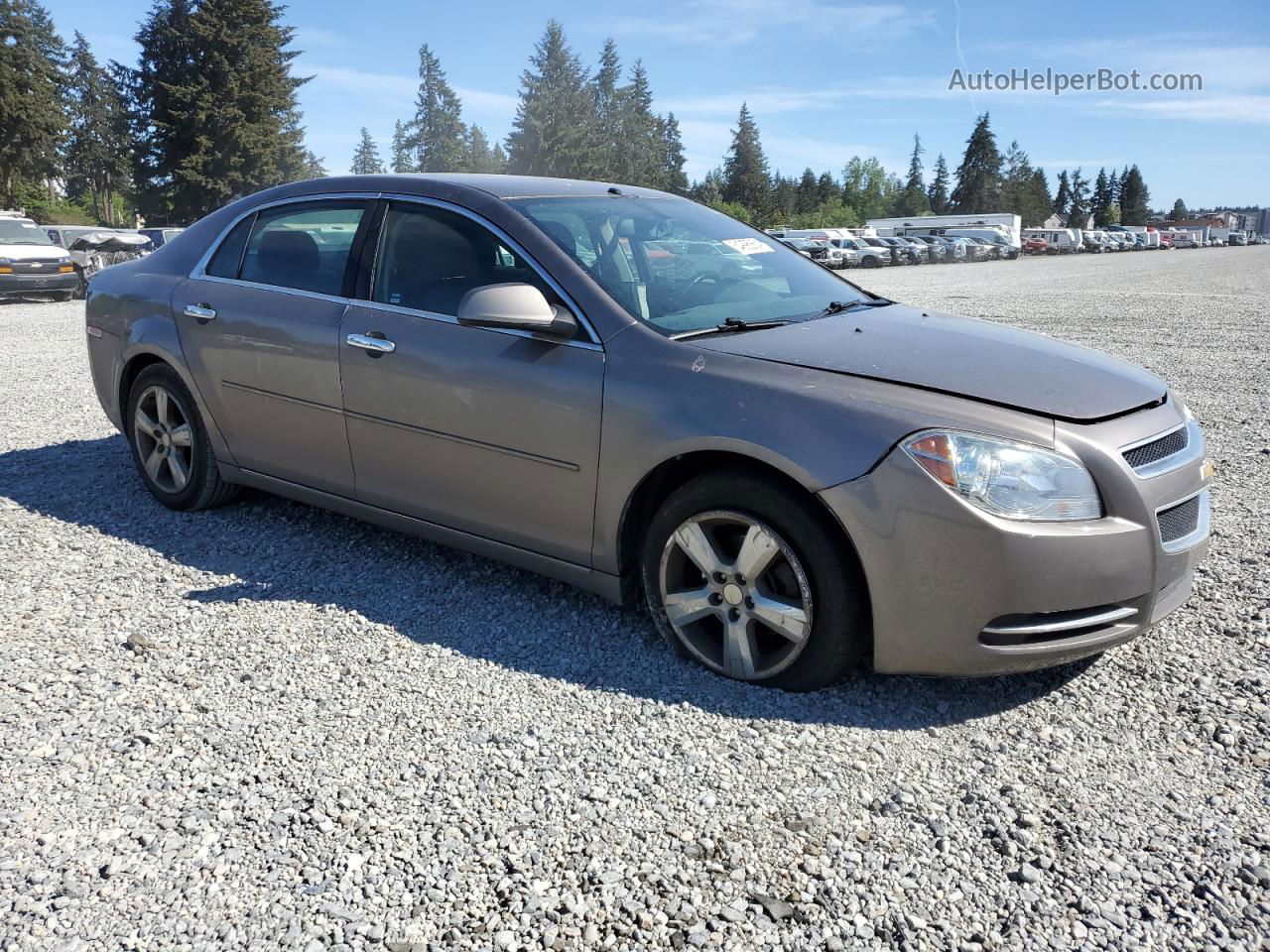 2012 Chevrolet Malibu 2lt Tan vin: 1G1ZD5E0XCF333320