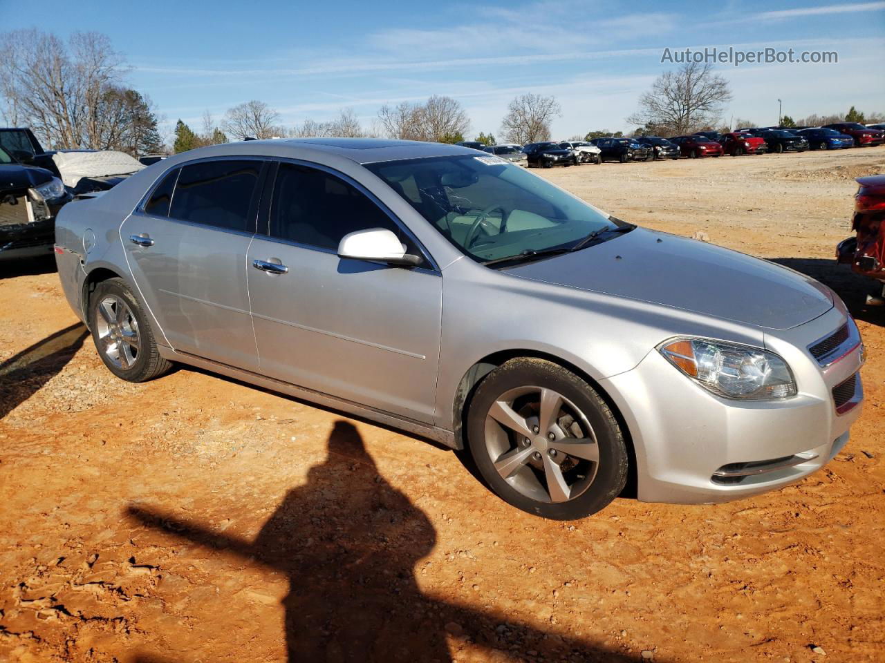 2012 Chevrolet Malibu 2lt Серебряный vin: 1G1ZD5EU2CF301934