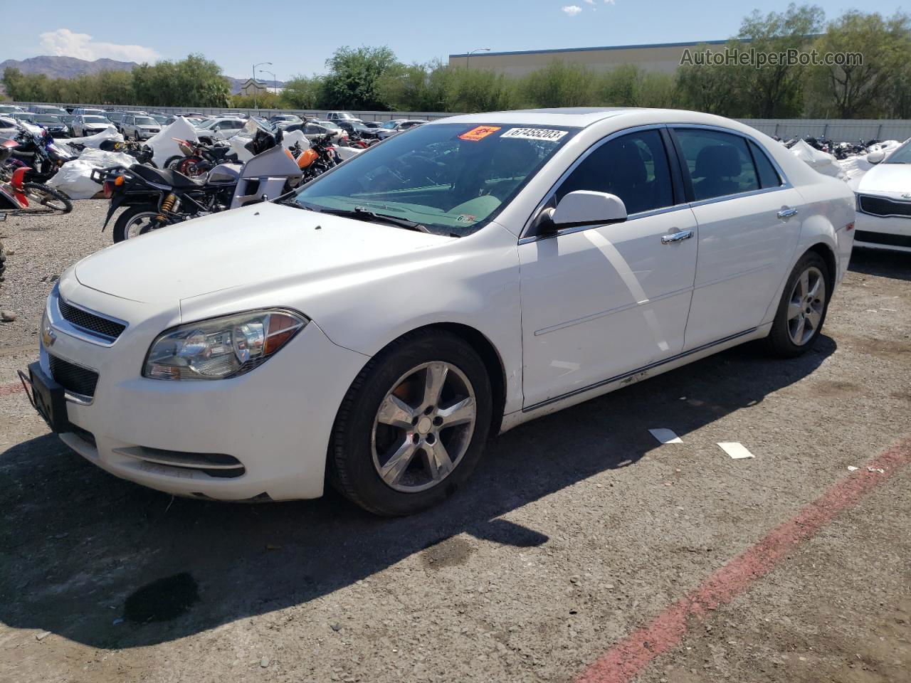 2012 Chevrolet Malibu 2lt White vin: 1G1ZD5EU4CF382516