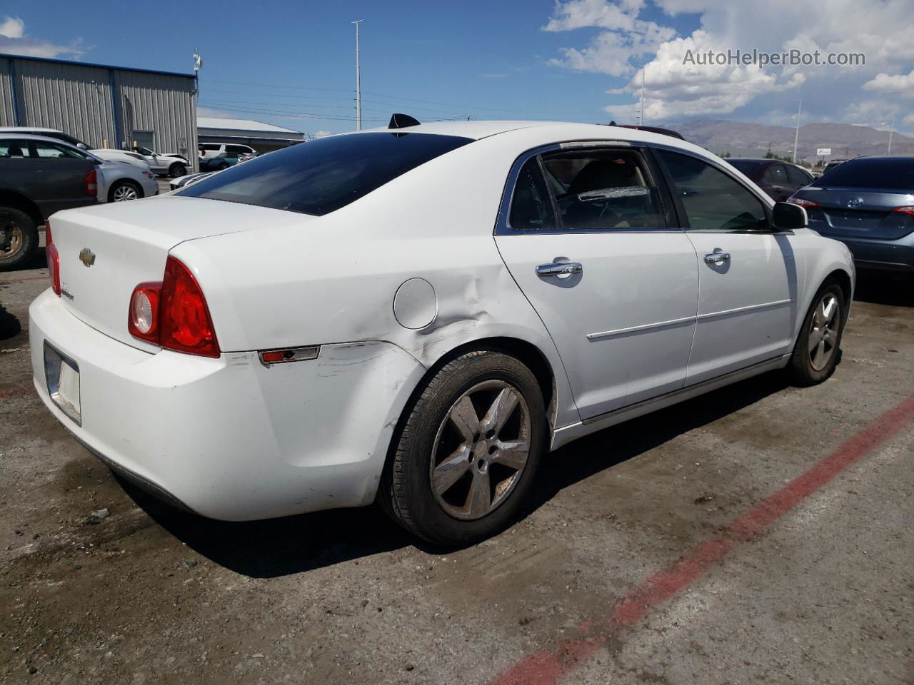 2012 Chevrolet Malibu 2lt White vin: 1G1ZD5EU4CF382516