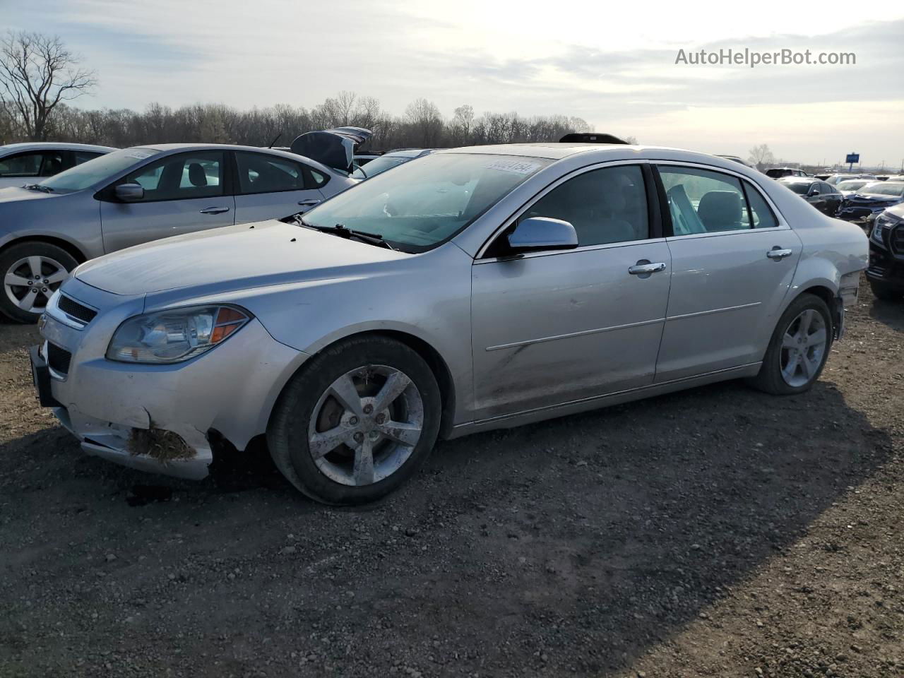 2012 Chevrolet Malibu 2lt Silver vin: 1G1ZD5EU6CF340168