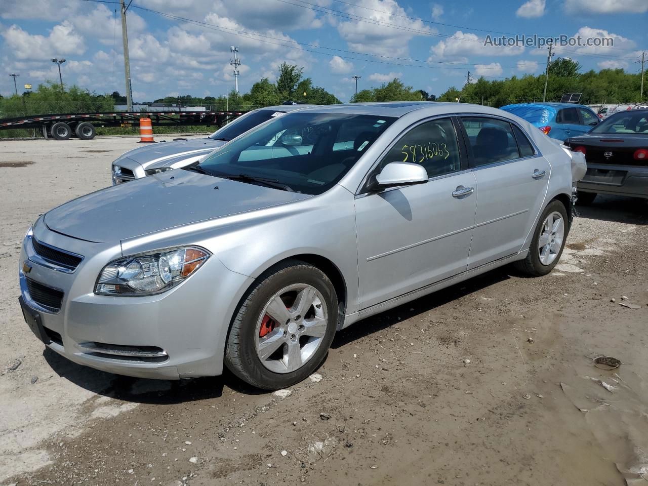 2012 Chevrolet Malibu 2lt Silver vin: 1G1ZD5EU8CF330242