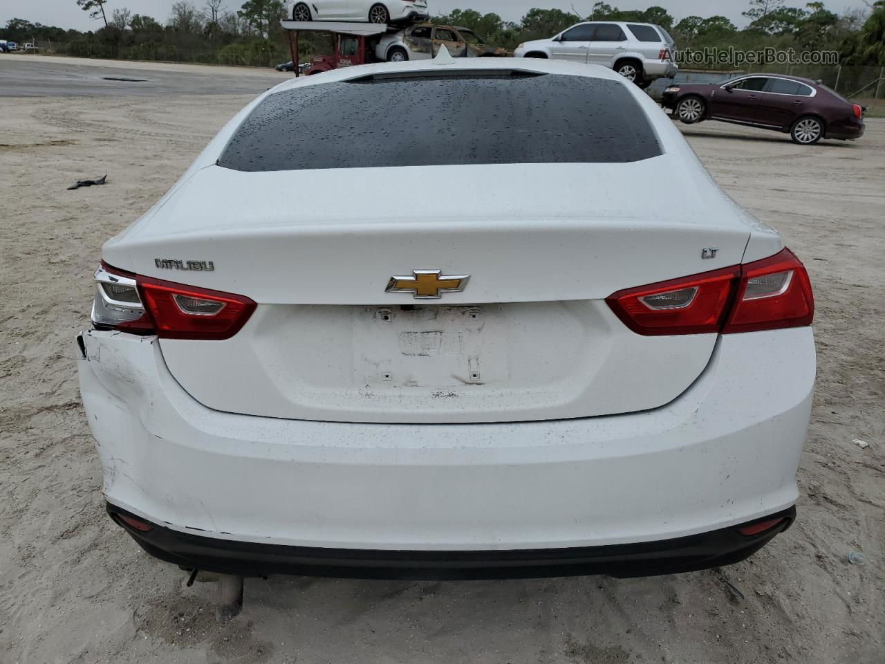 2018 Chevrolet Malibu Lt White vin: 1G1ZD5ST0JF116404