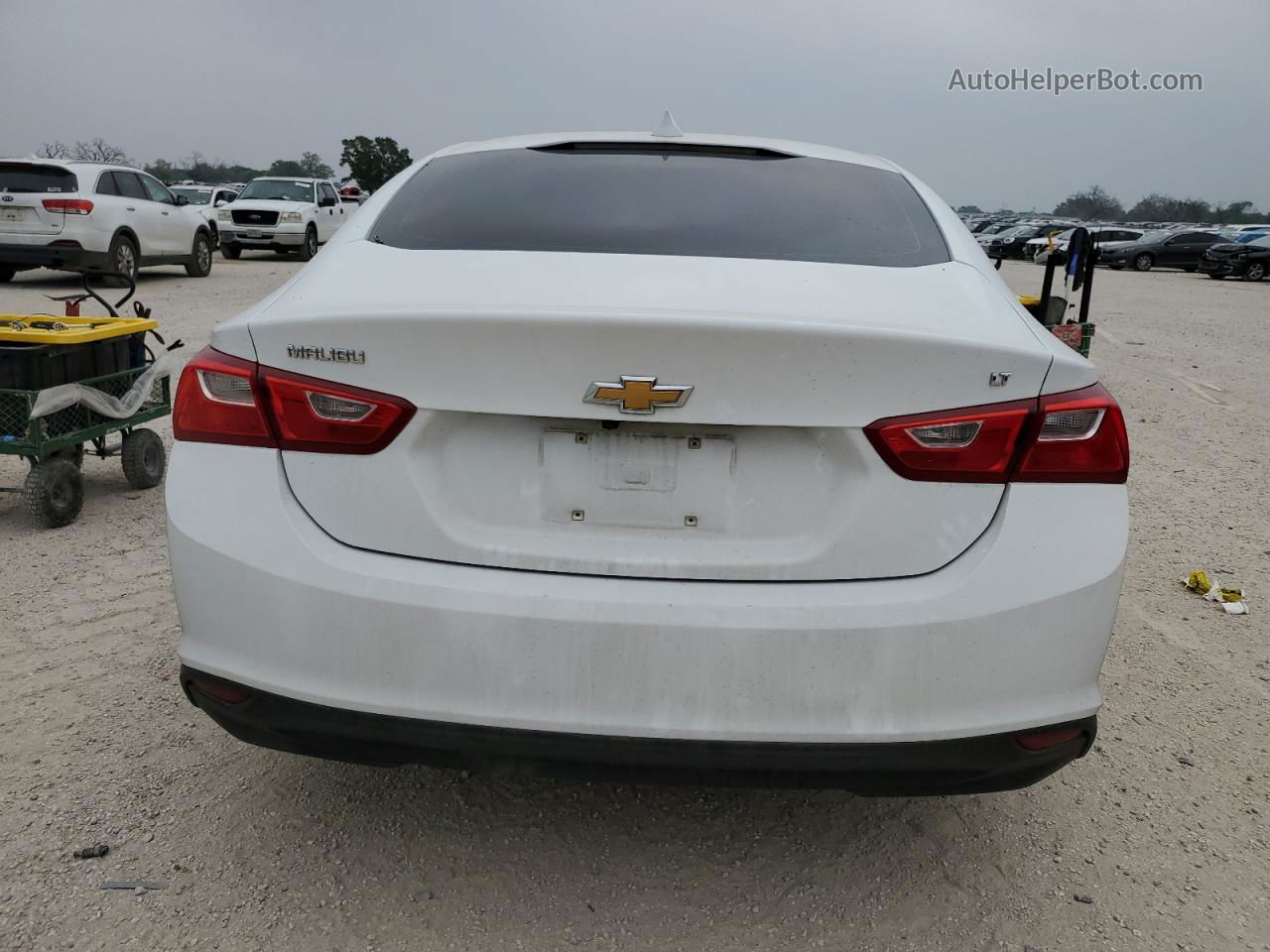 2018 Chevrolet Malibu Lt White vin: 1G1ZD5ST0JF124843