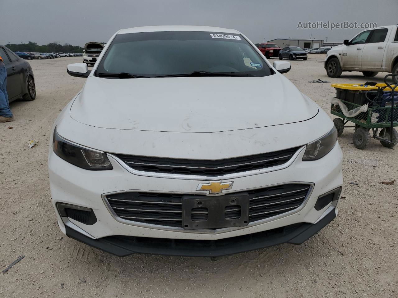 2018 Chevrolet Malibu Lt White vin: 1G1ZD5ST0JF124843