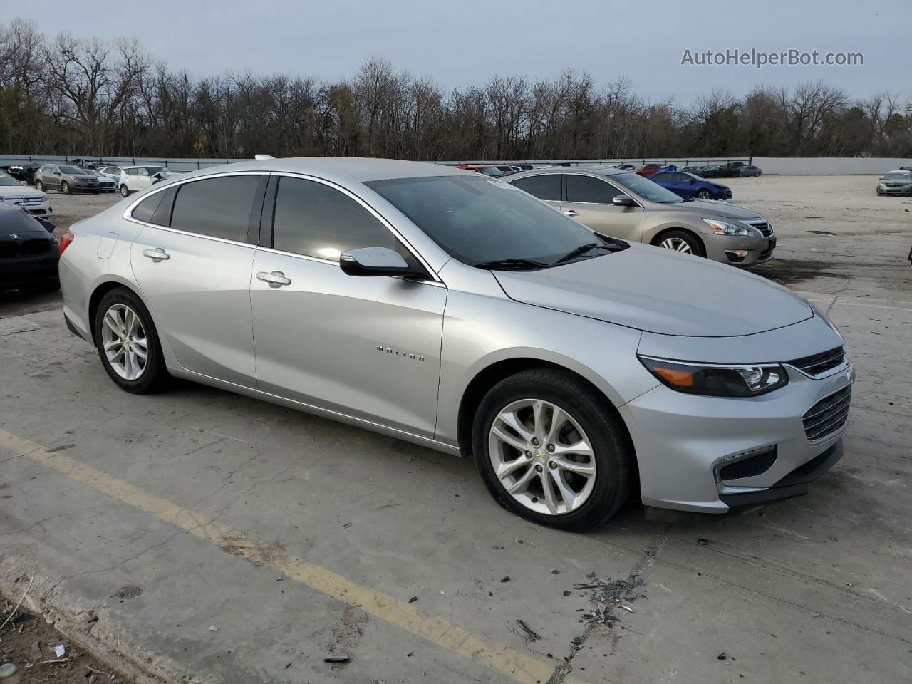 2018 Chevrolet Malibu Lt Silver vin: 1G1ZD5ST0JF154960