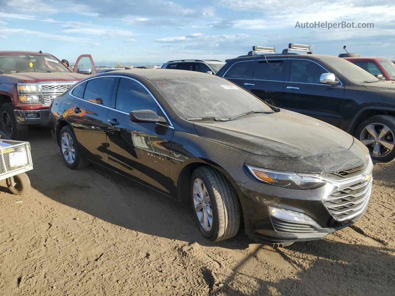 2019 Chevrolet Malibu Lt Черный vin: 1G1ZD5ST0KF159299