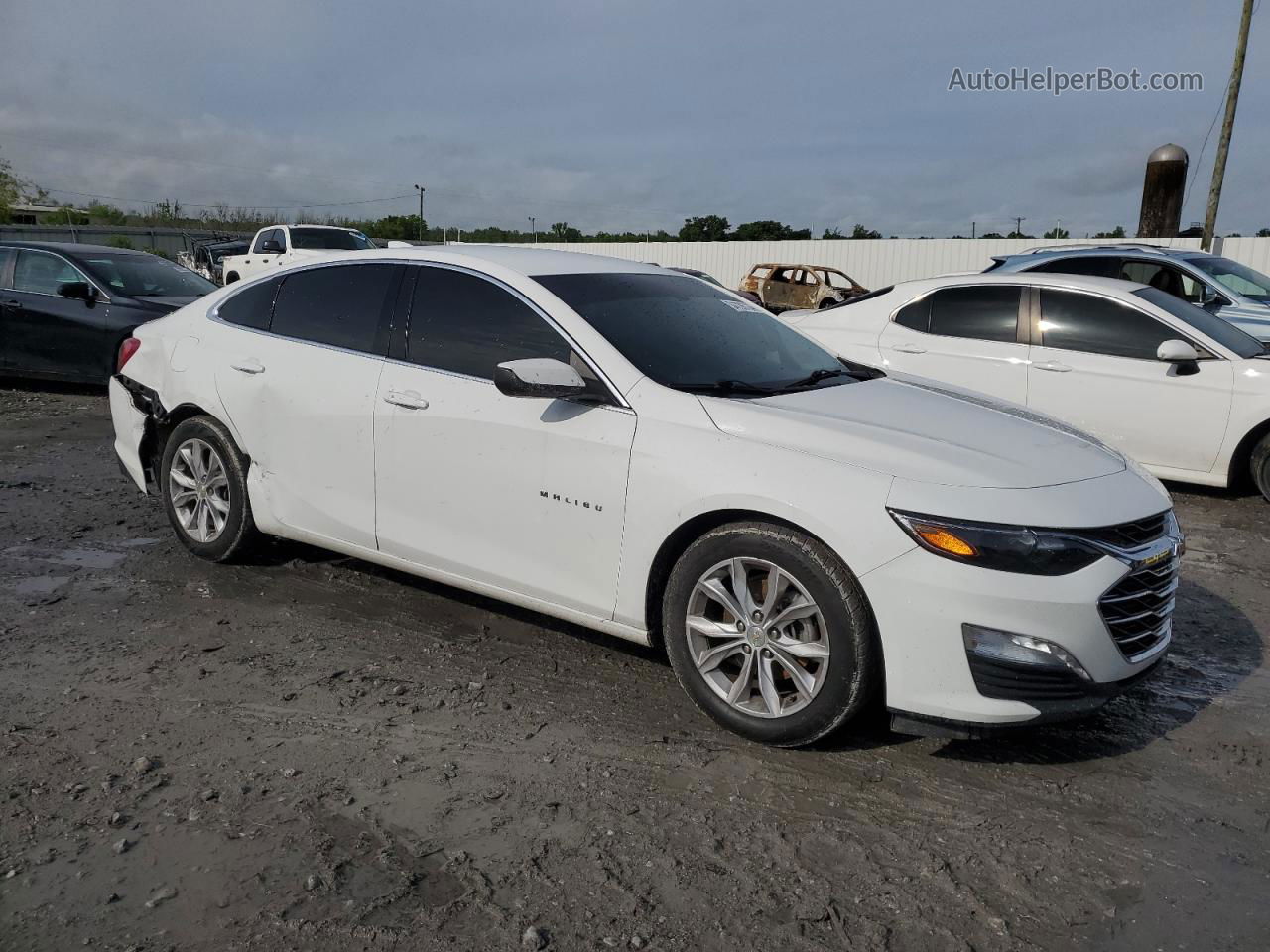 2021 Chevrolet Malibu Lt White vin: 1G1ZD5ST0MF026724