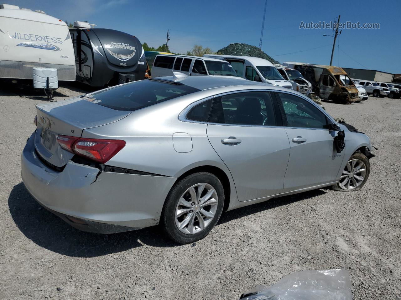 2021 Chevrolet Malibu Lt Черный vin: 1G1ZD5ST0MF027307