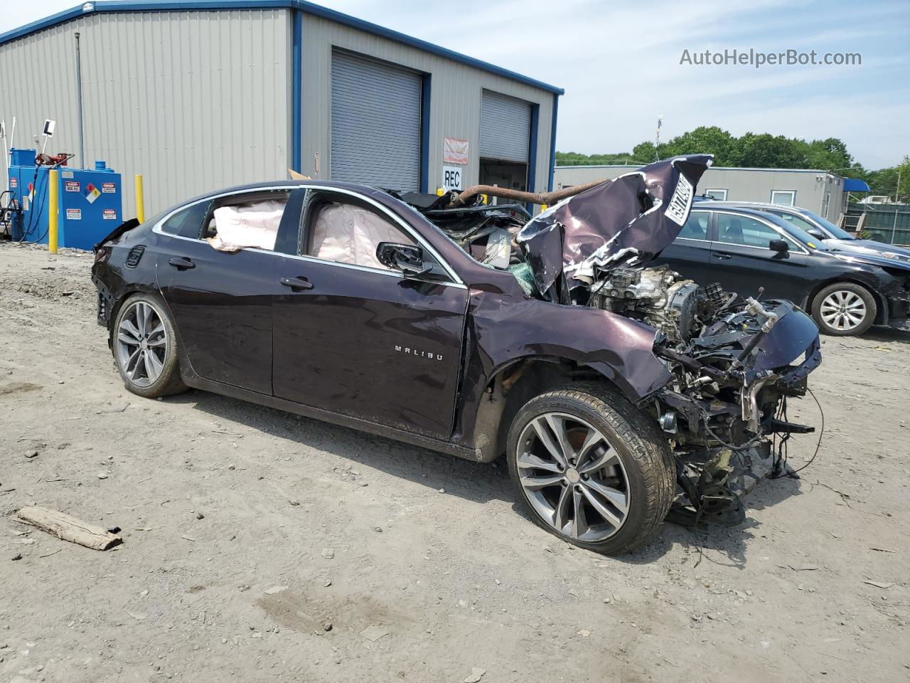 2021 Chevrolet Malibu Lt Purple vin: 1G1ZD5ST0MF066219