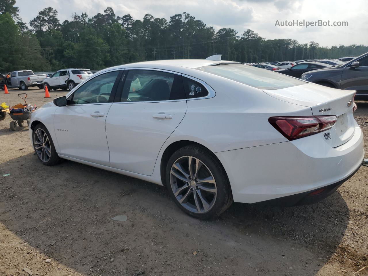 2021 Chevrolet Malibu Lt White vin: 1G1ZD5ST0MF073106