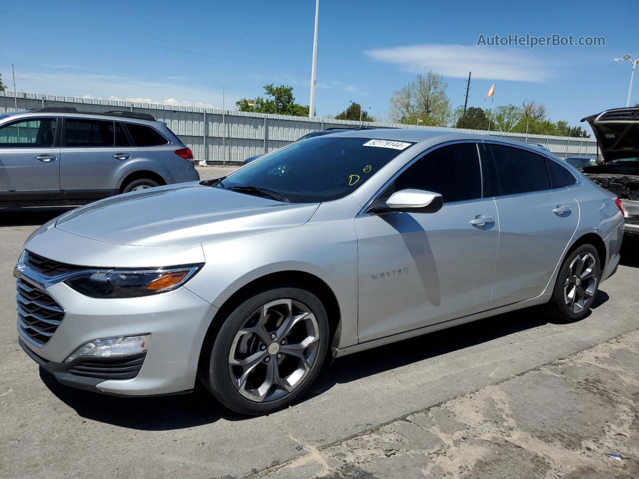 2021 Chevrolet Malibu Lt Silver vin: 1G1ZD5ST0MF077589