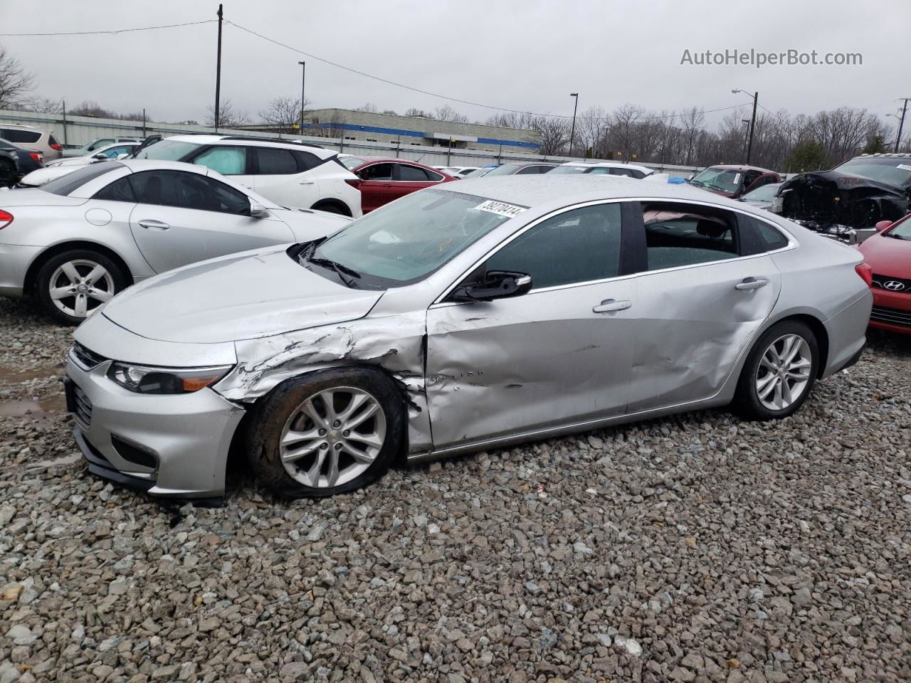 2018 Chevrolet Malibu Lt Silver vin: 1G1ZD5ST1JF137522