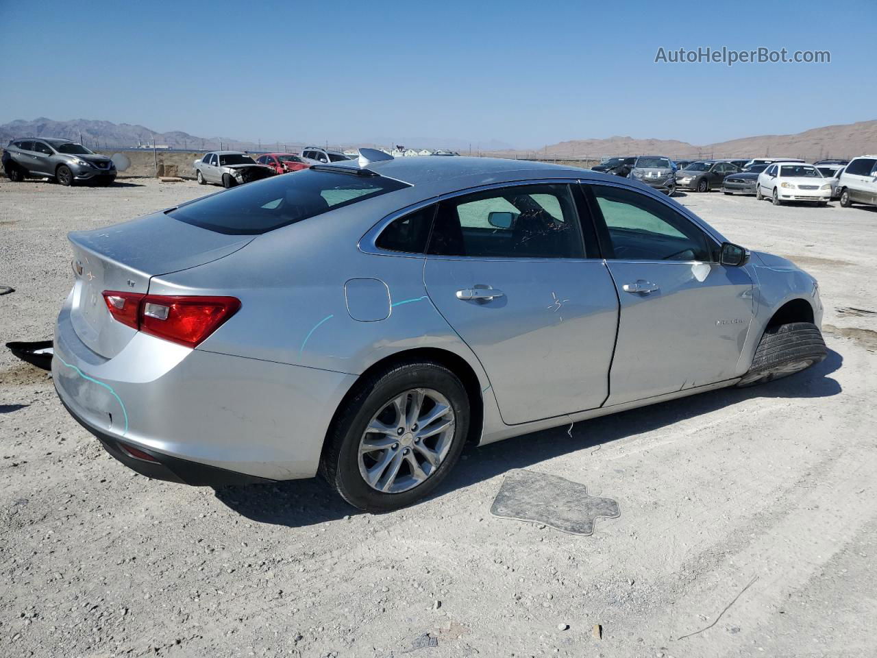 2018 Chevrolet Malibu Lt Silver vin: 1G1ZD5ST1JF173033