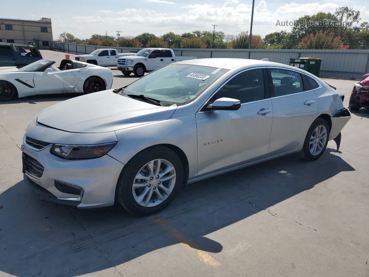 2018 Chevrolet Malibu Lt Silver vin: 1G1ZD5ST1JF199549