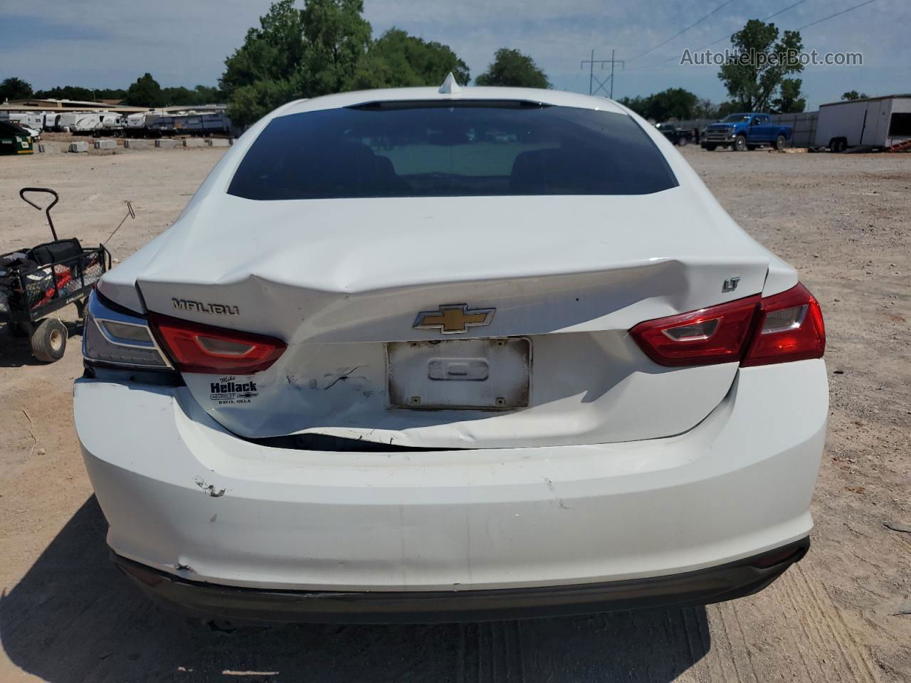 2018 Chevrolet Malibu Lt White vin: 1G1ZD5ST1JF203101