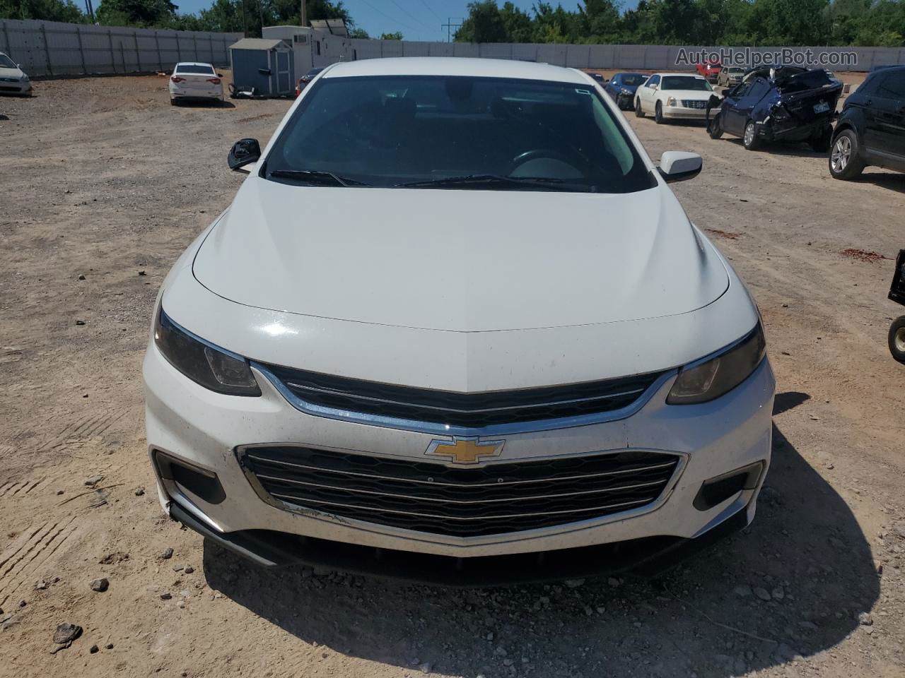 2018 Chevrolet Malibu Lt White vin: 1G1ZD5ST1JF203101