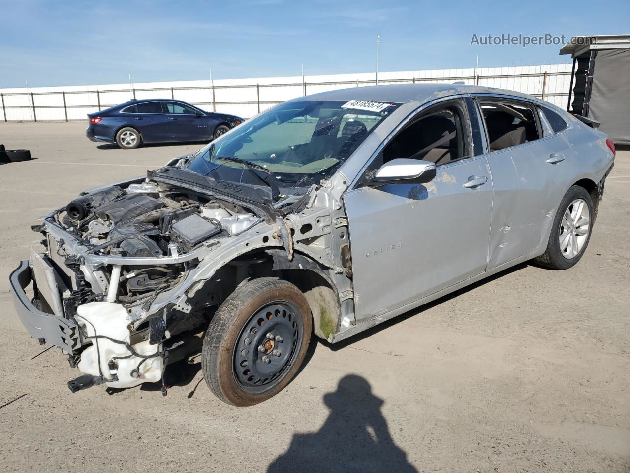 2018 Chevrolet Malibu Lt Серебряный vin: 1G1ZD5ST1JF226572