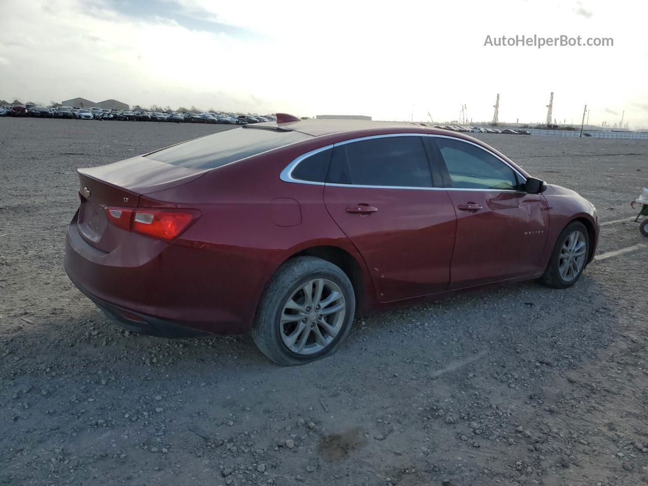 2018 Chevrolet Malibu Lt Бордовый vin: 1G1ZD5ST1JF238205