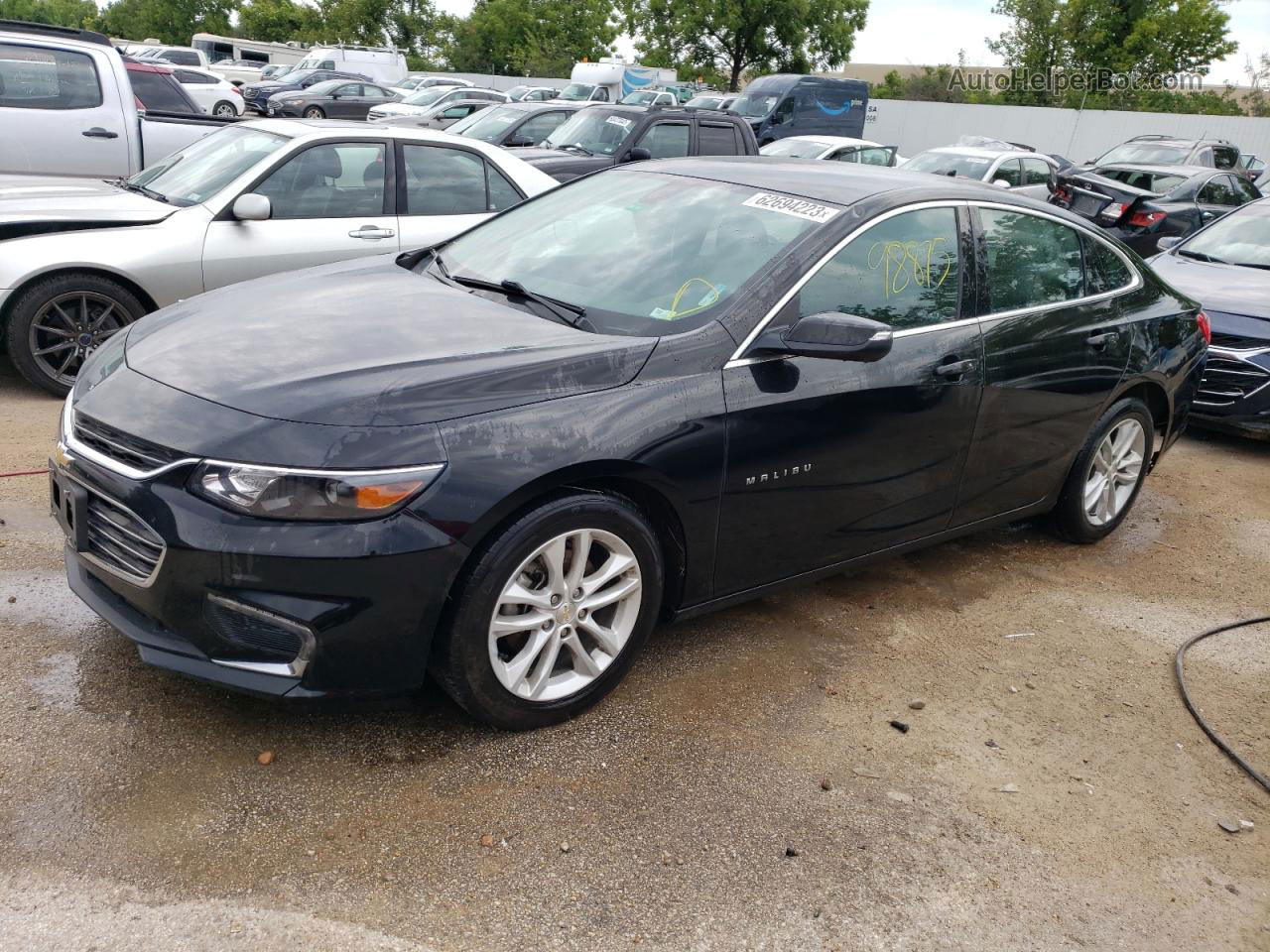 2018 Chevrolet Malibu Lt Black vin: 1G1ZD5ST1JF258907