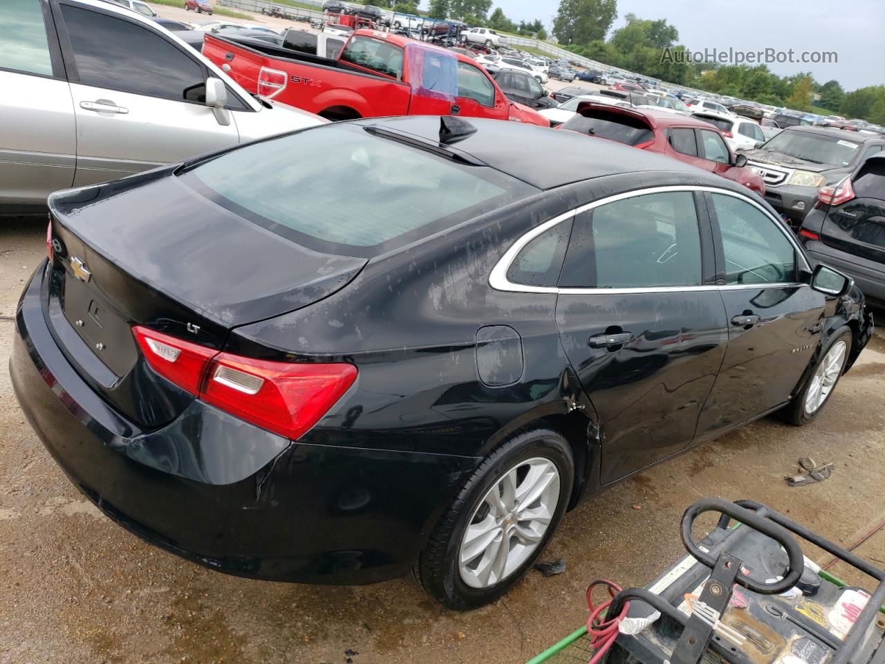 2018 Chevrolet Malibu Lt Black vin: 1G1ZD5ST1JF258907