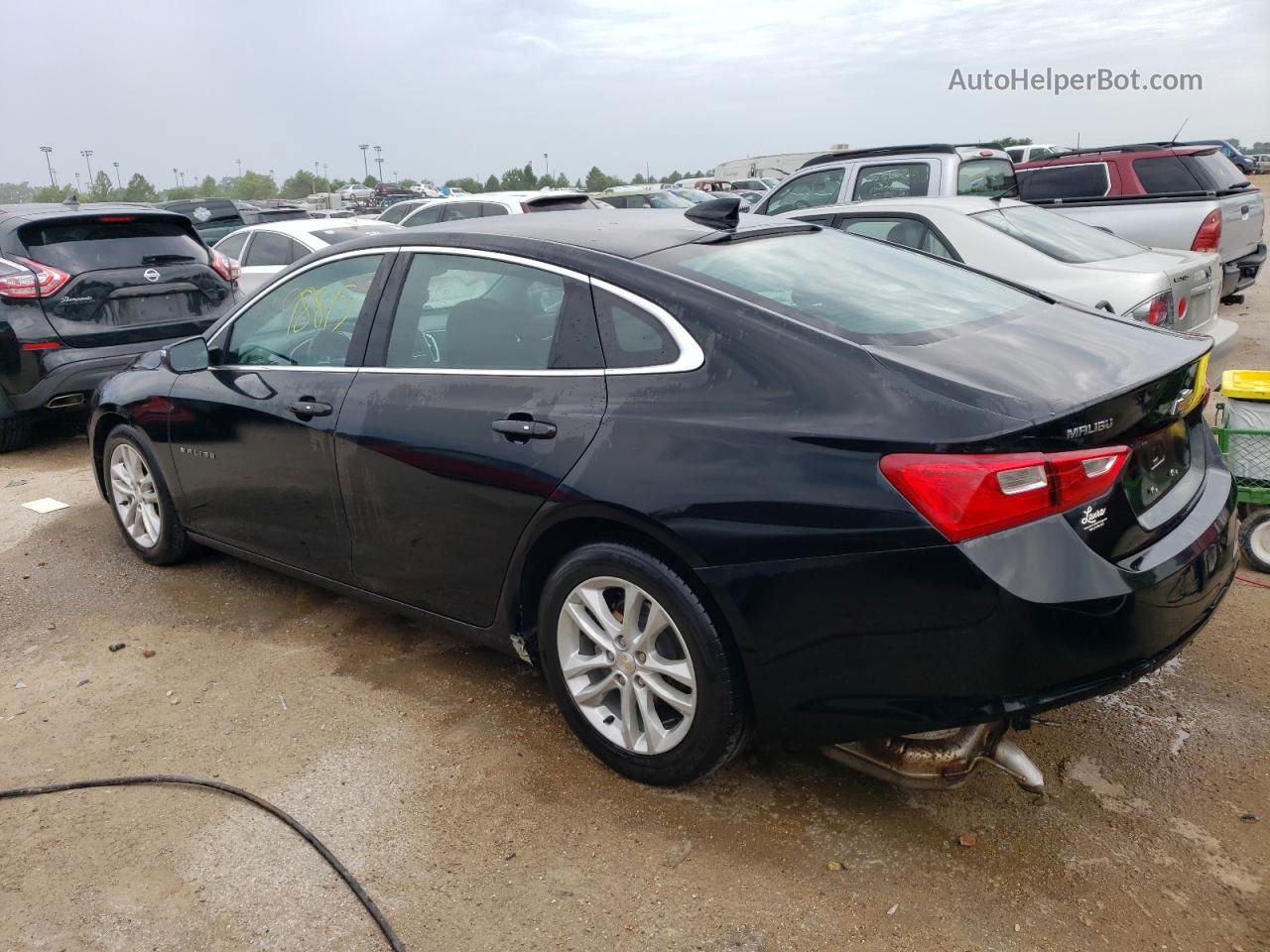 2018 Chevrolet Malibu Lt Черный vin: 1G1ZD5ST1JF258907