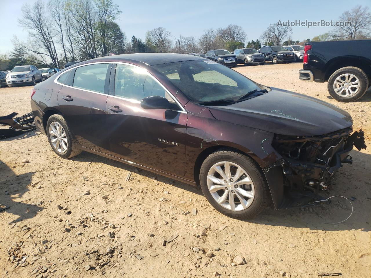 2021 Chevrolet Malibu Lt Темно-бордовый vin: 1G1ZD5ST1MF004151