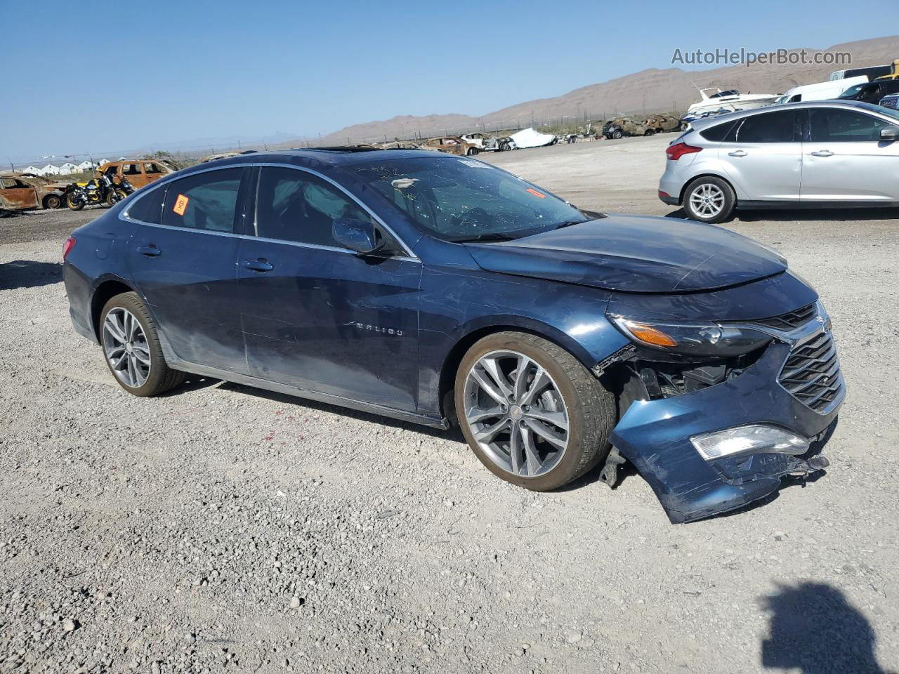 2021 Chevrolet Malibu Lt Blue vin: 1G1ZD5ST1MF009107