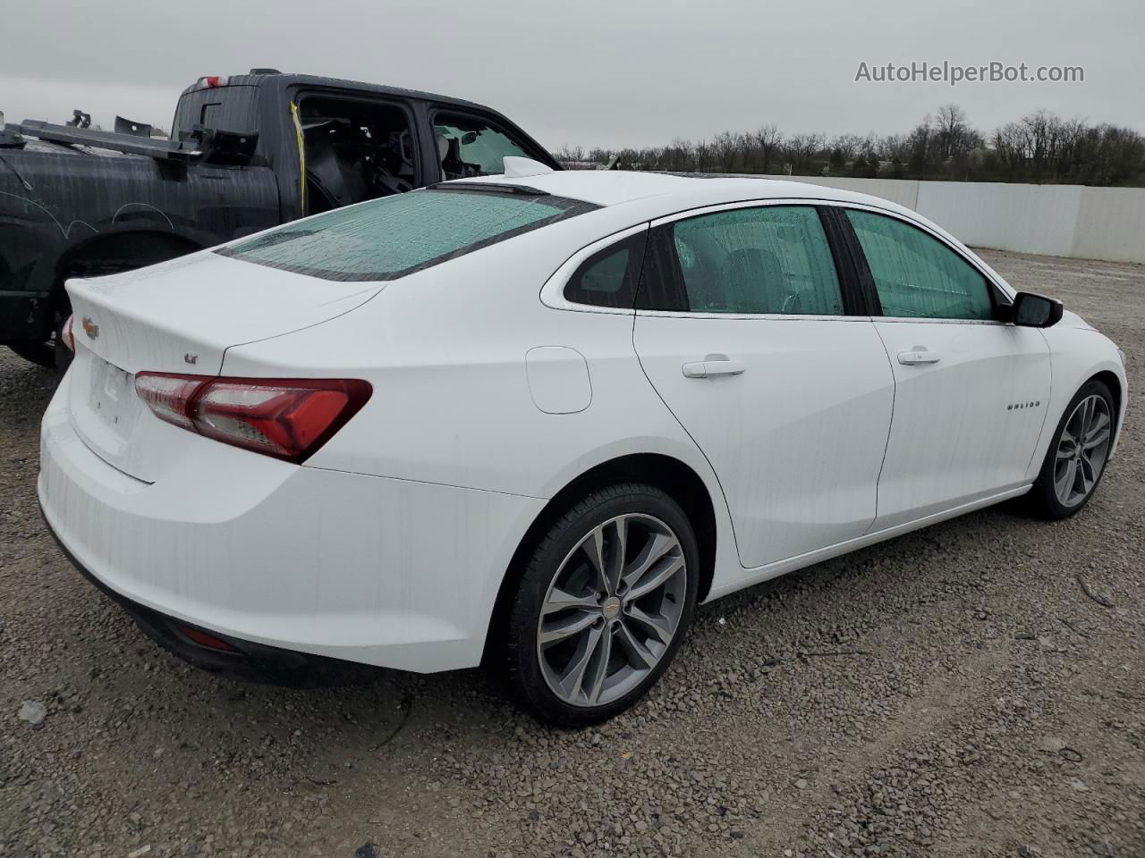 2021 Chevrolet Malibu Lt White vin: 1G1ZD5ST1MF016364