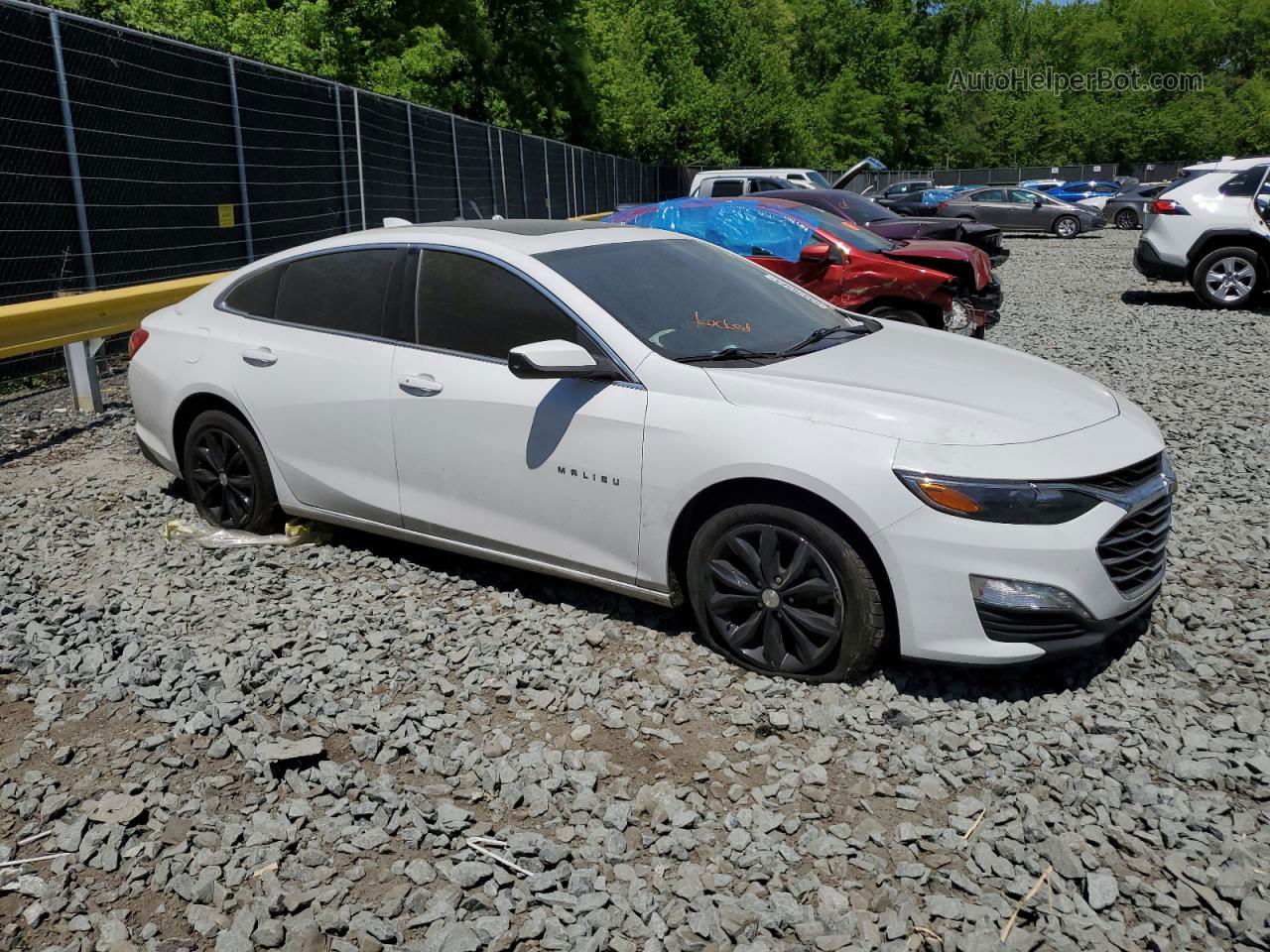 2021 Chevrolet Malibu Lt Белый vin: 1G1ZD5ST1MF018910