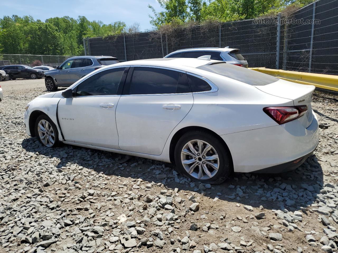 2021 Chevrolet Malibu Lt White vin: 1G1ZD5ST1MF018910