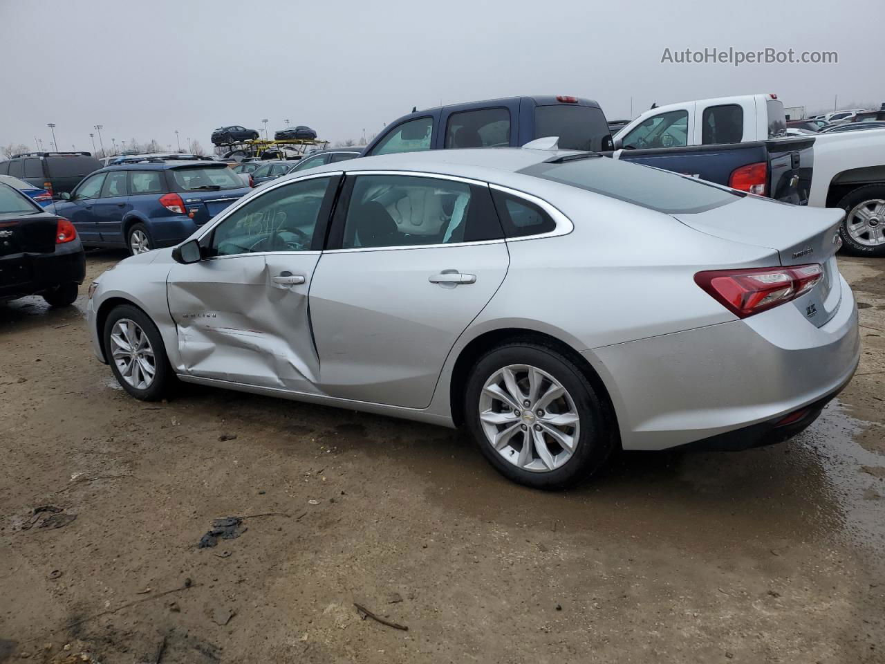 2021 Chevrolet Malibu Lt Silver vin: 1G1ZD5ST1MF062938