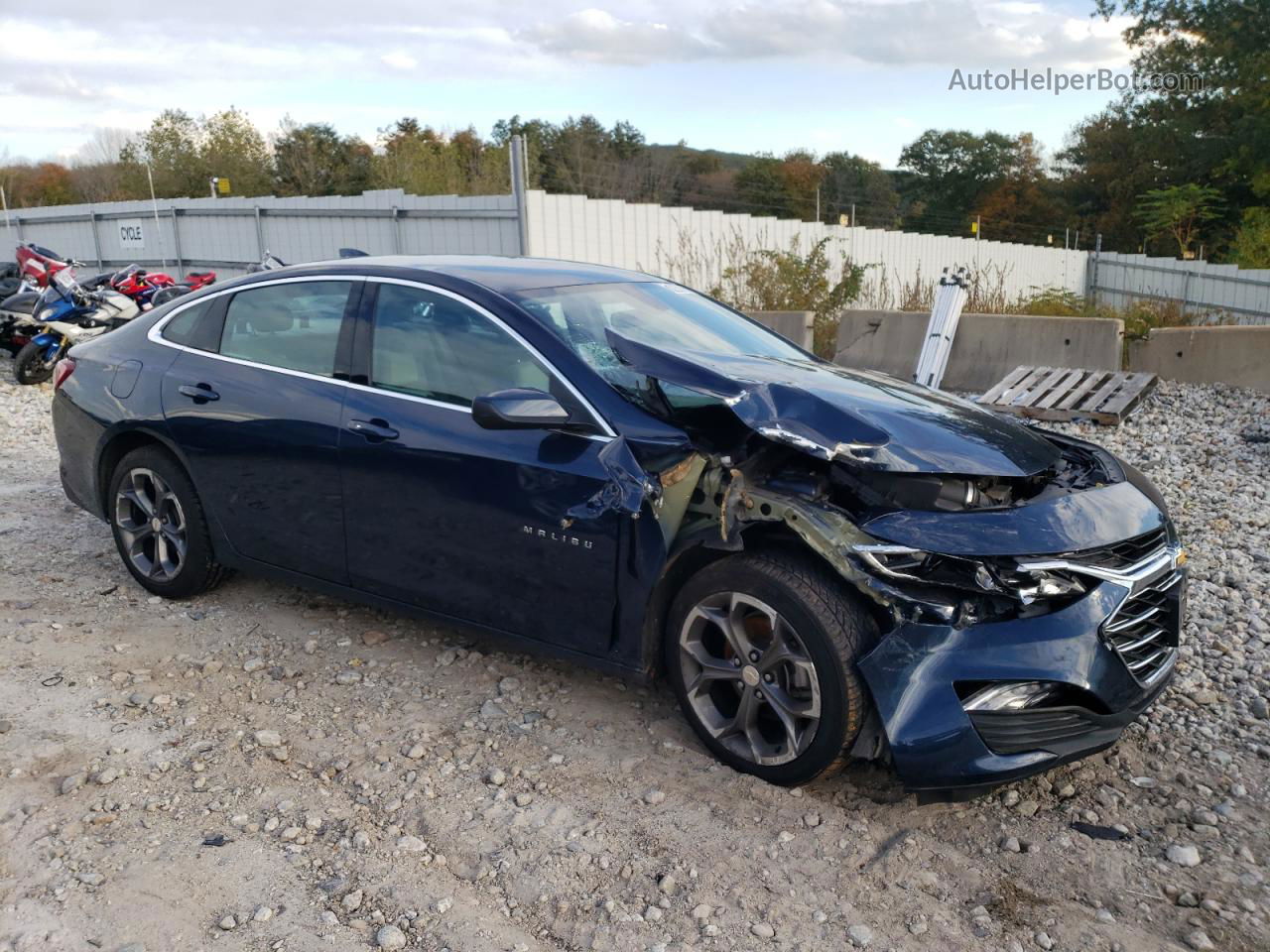 2021 Chevrolet Malibu Lt Blue vin: 1G1ZD5ST1MF065158