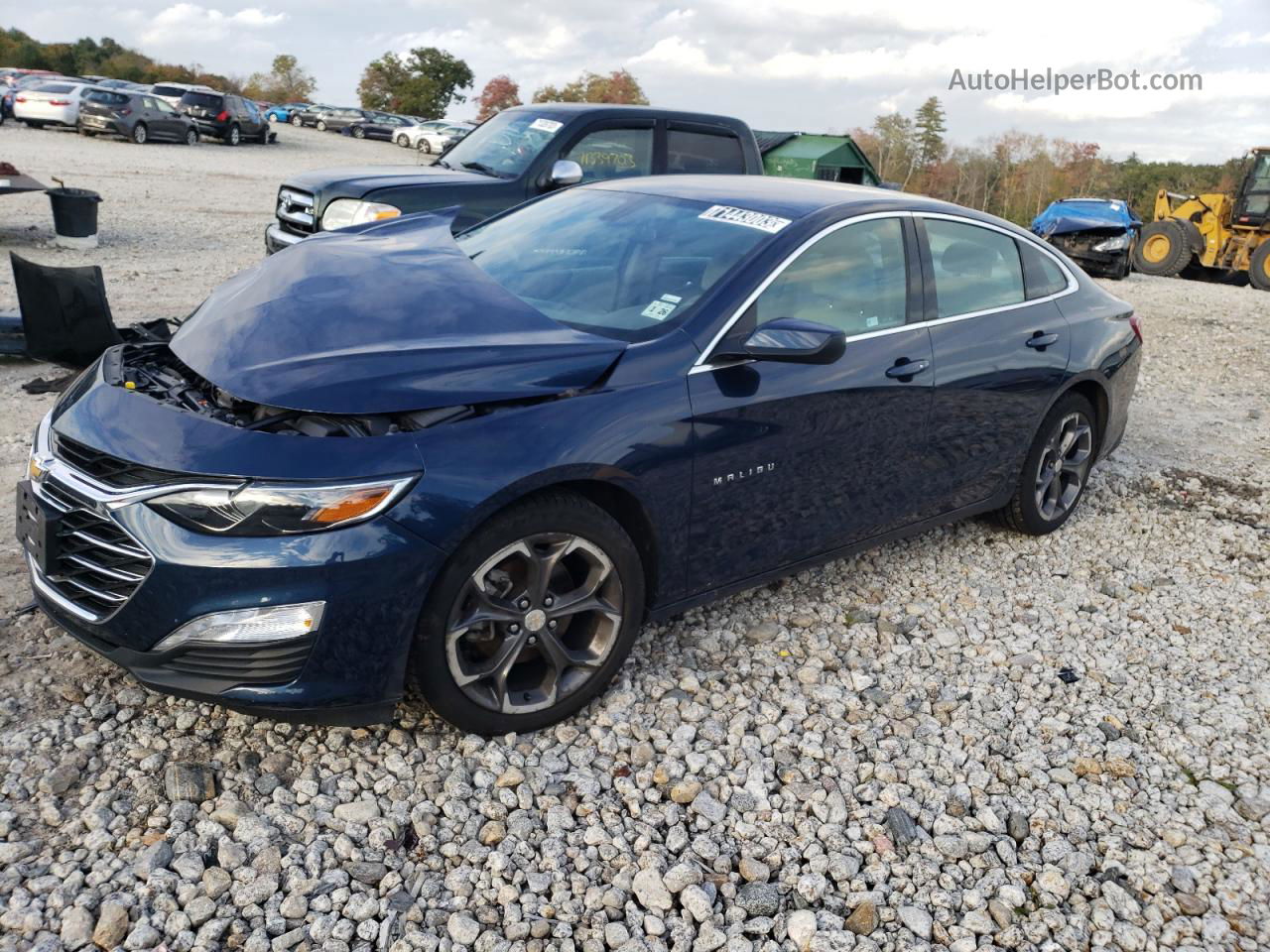 2021 Chevrolet Malibu Lt Blue vin: 1G1ZD5ST1MF065158