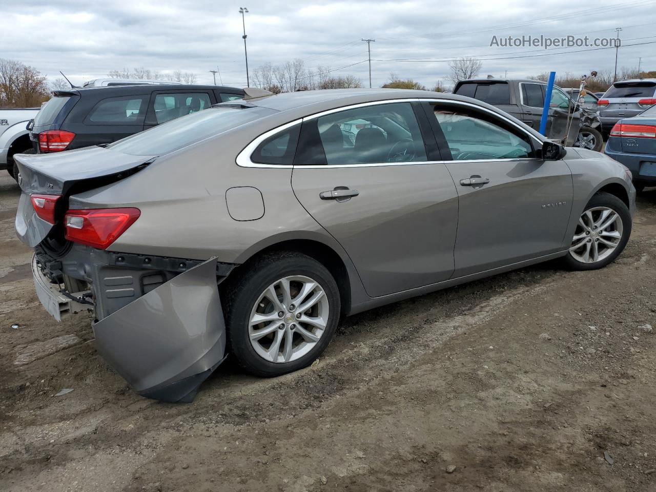 2018 Chevrolet Malibu Lt Brown vin: 1G1ZD5ST2JF119904