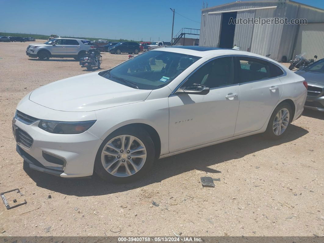 2018 Chevrolet Malibu Lt White vin: 1G1ZD5ST2JF133589