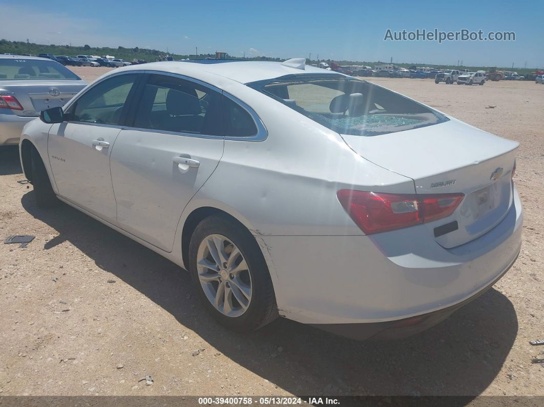 2018 Chevrolet Malibu Lt White vin: 1G1ZD5ST2JF133589