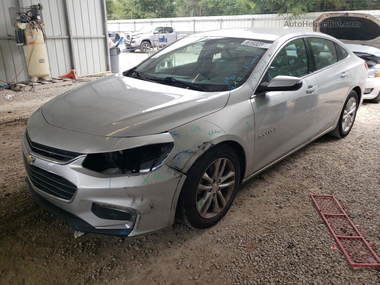 2018 Chevrolet Malibu Lt Silver vin: 1G1ZD5ST2JF142583